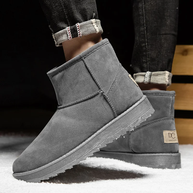 fashion Men's boots outdoor fashion boots top quality men's leather shoes slip on handmade rubber ankle boots men