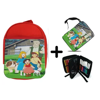 

PACK BACKPACK NETWORK AND SOFT CASE SERIES ANTIQUE HEIDI ANIME school