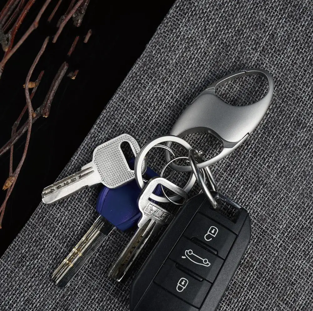 304 Stainless Steel Luxury Hook Men Women Key Chain Car Keychain Creative Shape Key Ring Holder Bag Charm Pendant Accessory