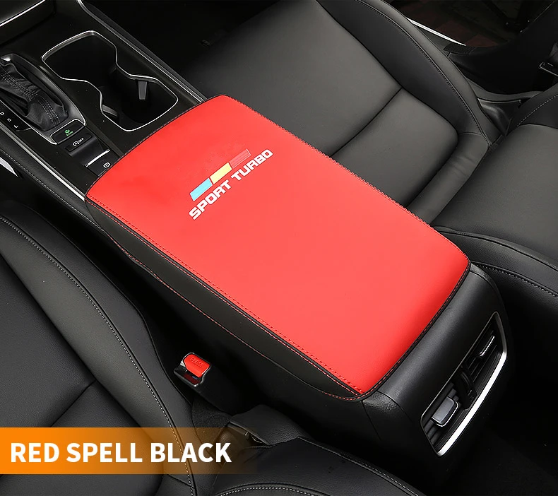 For Honda Accord 2018 2019 2020 2021 Car Armrest Pad Cover Center Console Armrest Box Storage Protection PU Cushion Accessories