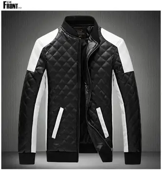 

New 2020 Mens Fashion Slim Fit Motorcycle PU Leather Jacket Coat Bomber