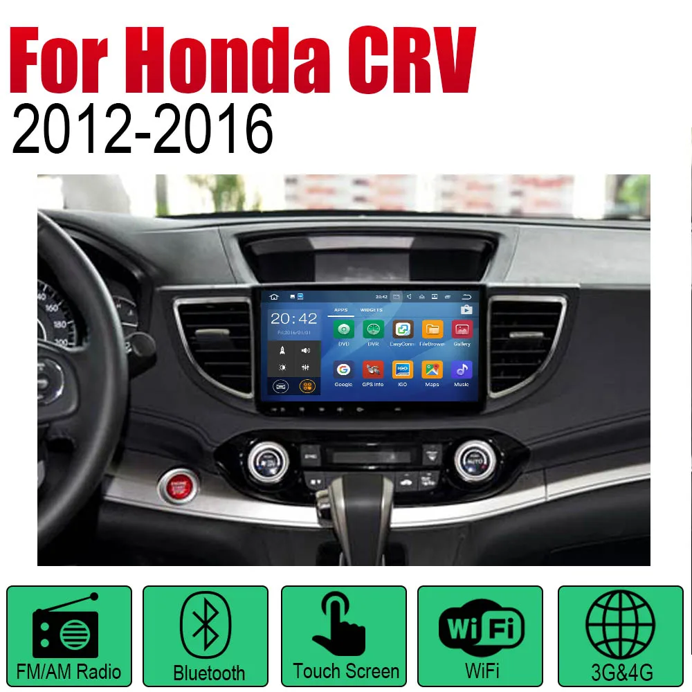 Автомагнитола ZaiXi 2 Din Android Автомобильный плеер для Honda CRV 2012~ gps Навигация BT Wifi карта мультимедийная система стерео - Цвет: Standard machine