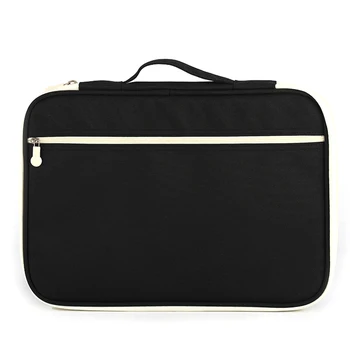 

A4 Document Bag Passport Holder Folder Office File Organizer Multifunctional Zippered Portable Large Capacity Waterproof Oxford
