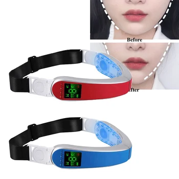 

Facial Slimming Belt V Face Massager LED Light Photon Compress Magnetic Therapy Face Lifting Chin Firm Lift Up Beauty Apparatus