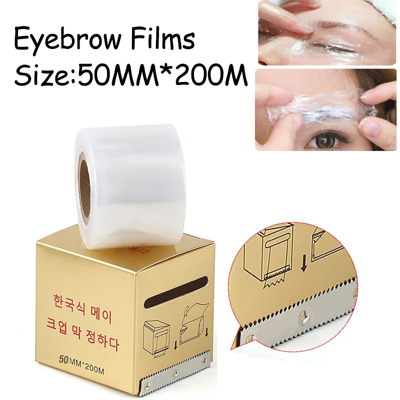 Eyebrow Film 50mm*200m Tattoo Permanent Makeup Eyebrow Liner Plastic