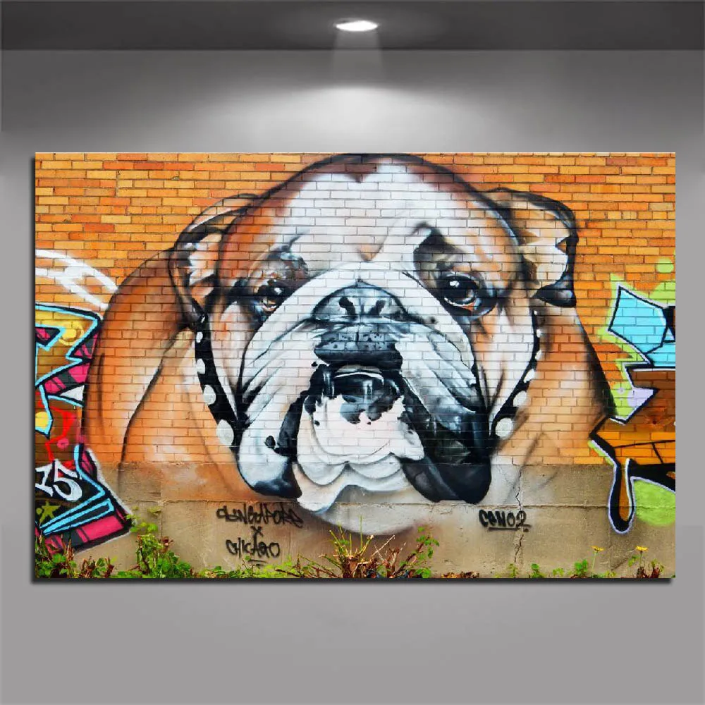 

Full square round drill 5D Diy diamond painting Graffiti Bulldog Street Diamond embroidery rhinestone mosaic wall home decoration