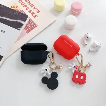 

luxury Cartoon keychain headphone cover For airpods Pro Case funda funny keyring silicon case For airpods Pro 3 Earphone Cover