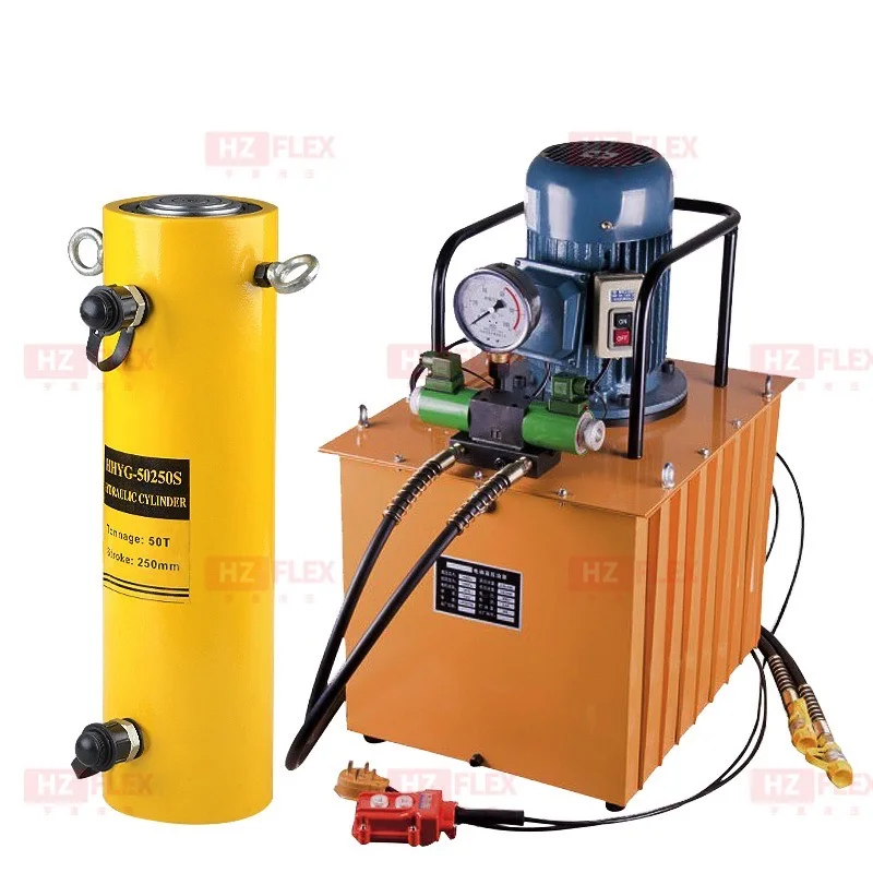 Long Type Hydraulic Cylinder FCY-100200 Hydraulic Jack with Output of 100T, Piston Stroke of 200mm