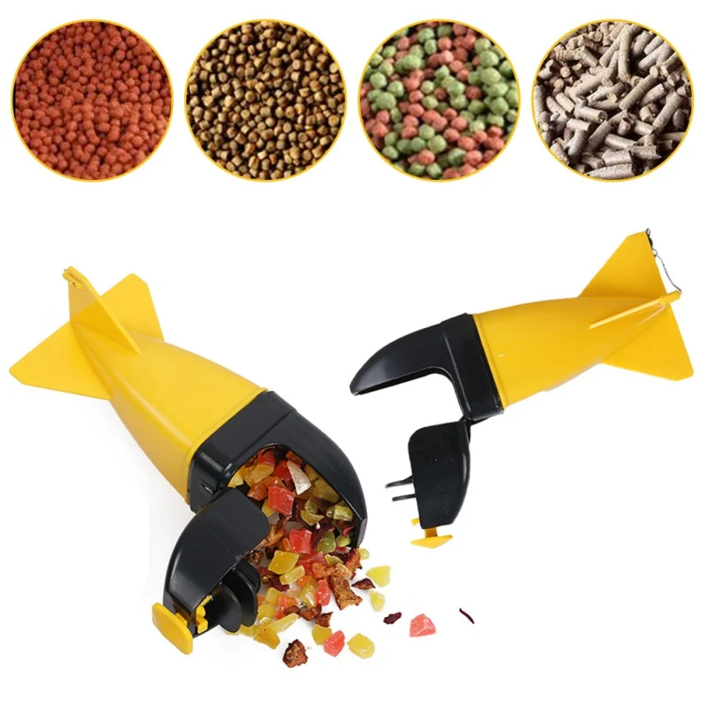 

Fishing Feeder Strong Durable Plastic Squid Bait Thrower Long-distance Bait Accessories