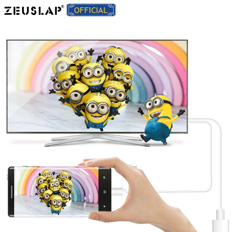 Микро USB TYPE C Lightning к HDMI кабель HDTV TV Цифровой AV адаптер 1080P для iPhone iPad и Android