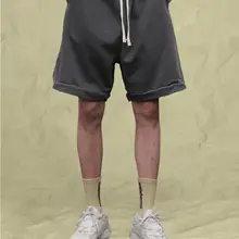 С эластичной резинкой на талии однотонные летние шорты Уличная одежда в стиле «хип-хоп», пляжные спортивные хлопковые брюки для девочек Для мужчин Для женщин унисекс