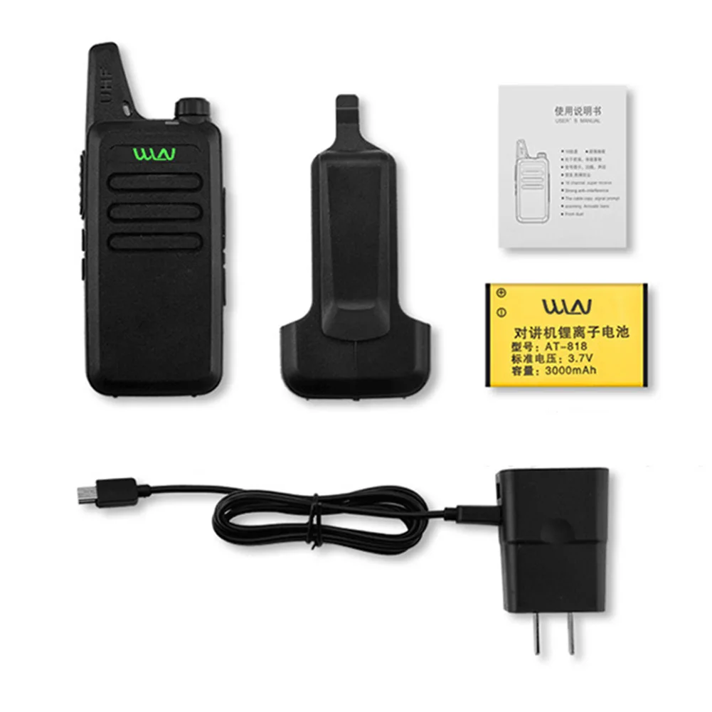 Mini Walkie Talkie two way radio station WLN KD-C1 for ham radio mobile transceiver long range 6