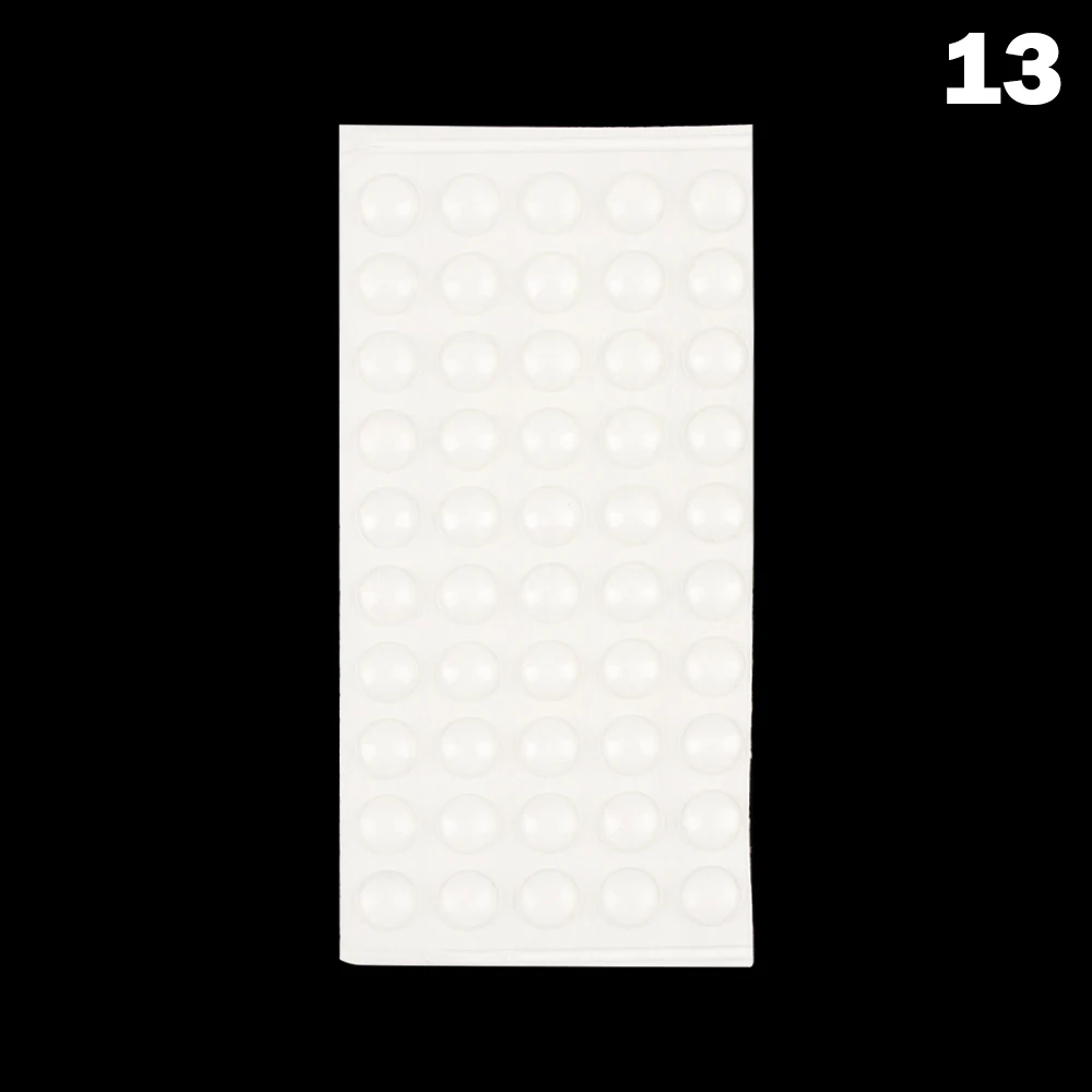 13-10mmx3mmx50pcs 50/64/100 шт. самоклеящиеся мебель дверь Подушка фиксаторы уход за кожей лица маска Прочный противоударный избежать громкий бампер силиконовыми накладками - Цвет: 13-10mmx3mmx50pcs