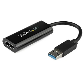 

StarTech.com USB 3.0 to HDMI Adapter - Slim Design – 1920x1200, 3.2 Gen 1 (3.1 Gen 1), USB Type-A, HDMI output, 1920 x 120