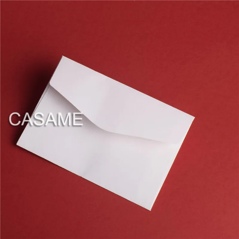 White Envelop Ручная работа спасибо рождественское сообщение карточка ручная работа креативные поздравительные открытки новогодние Пригласительные открытки для вечернки - Цвет: White Envelop
