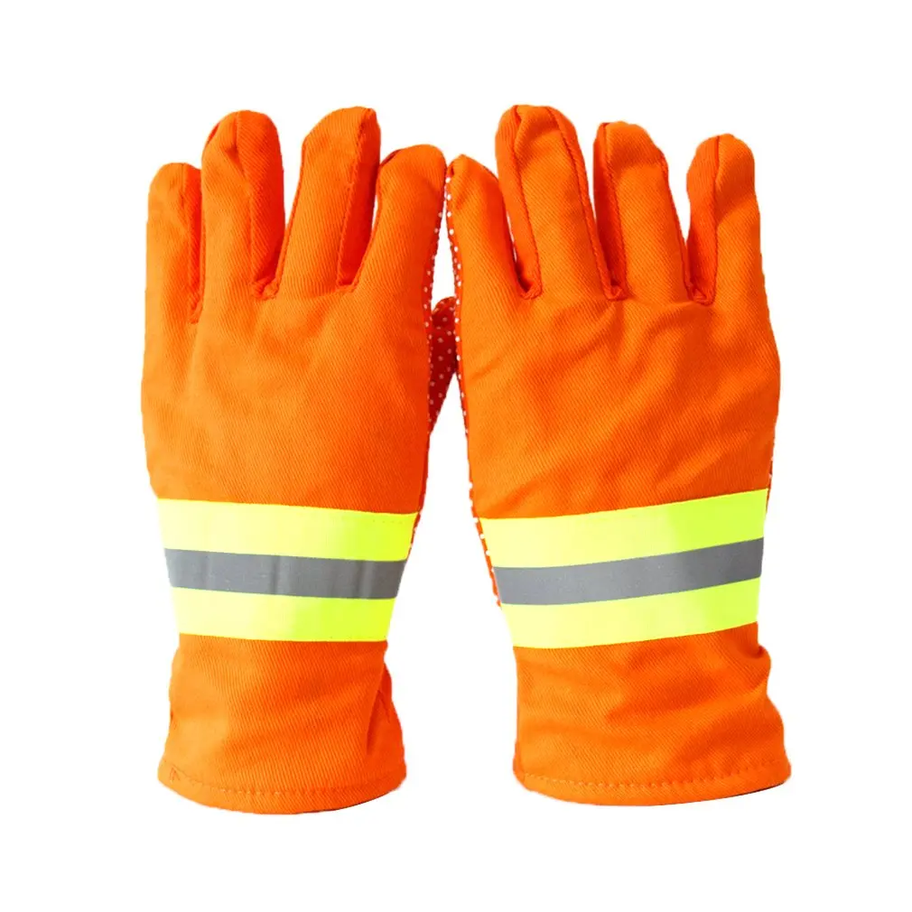 Противопожарные перчатки пожарные противопожарные перчатки Ga7-2004 стандарт 97 пожарные ручные Da-076 - Цвет: Оранжевый
