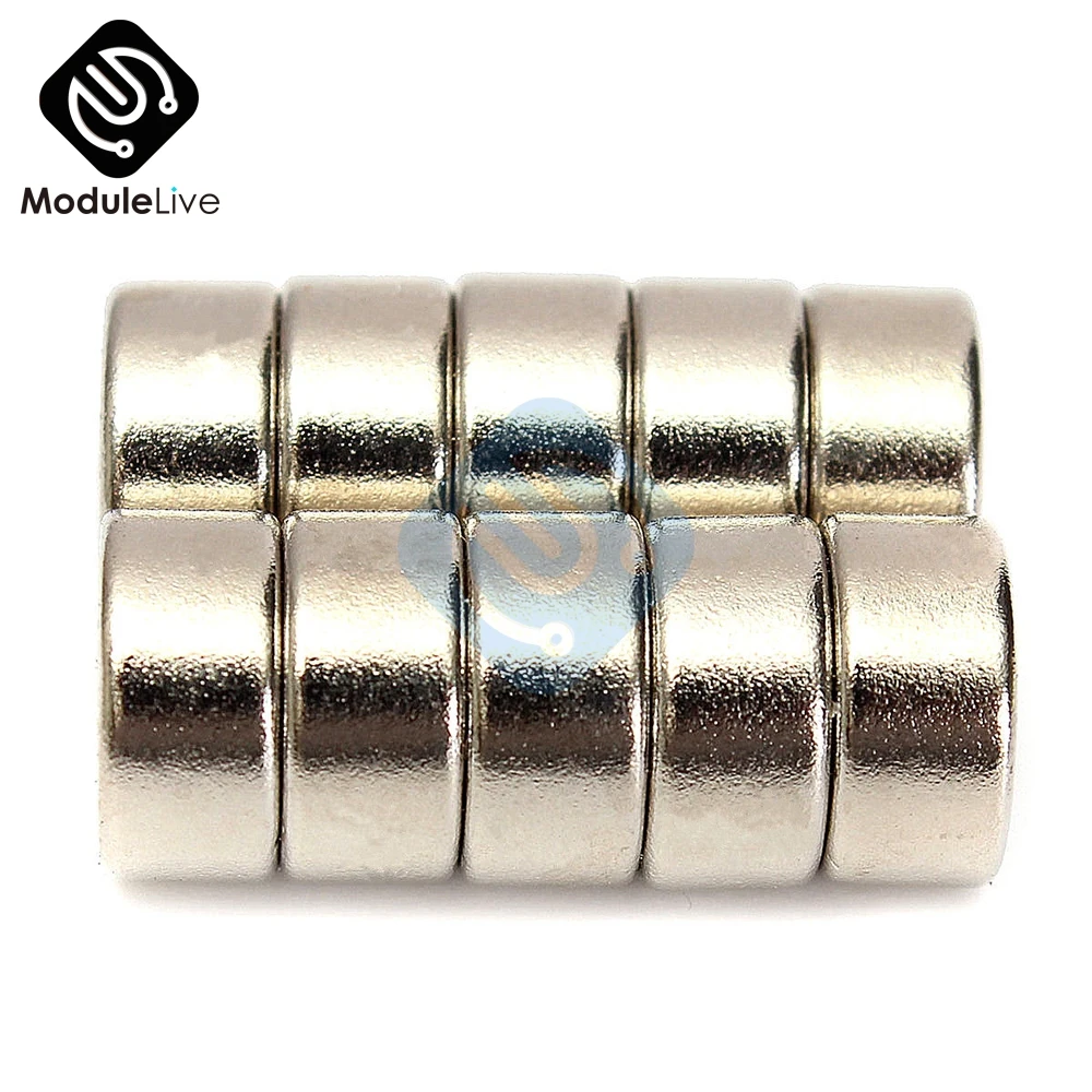 10PCS N52 Neodymium Magnet 10x5mm 10*5 mm Permanent NdFeB Small Tiny Mini Super Powerful Strongest Magnetic Round Magnet Tools