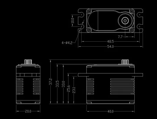KINGMAX MAX POWER SERVO BLS02S-37kg.cm BLS03S-40kg.cm BLS04S- 58кг. См высокоскоростной промышленный цифровой сервопривод с высоким крутящим моментом