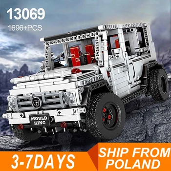 

13069 Mercedes Large g moc Science And Technology Machinery Group off-Road Vehicle Assembling Building Blocks Static Car