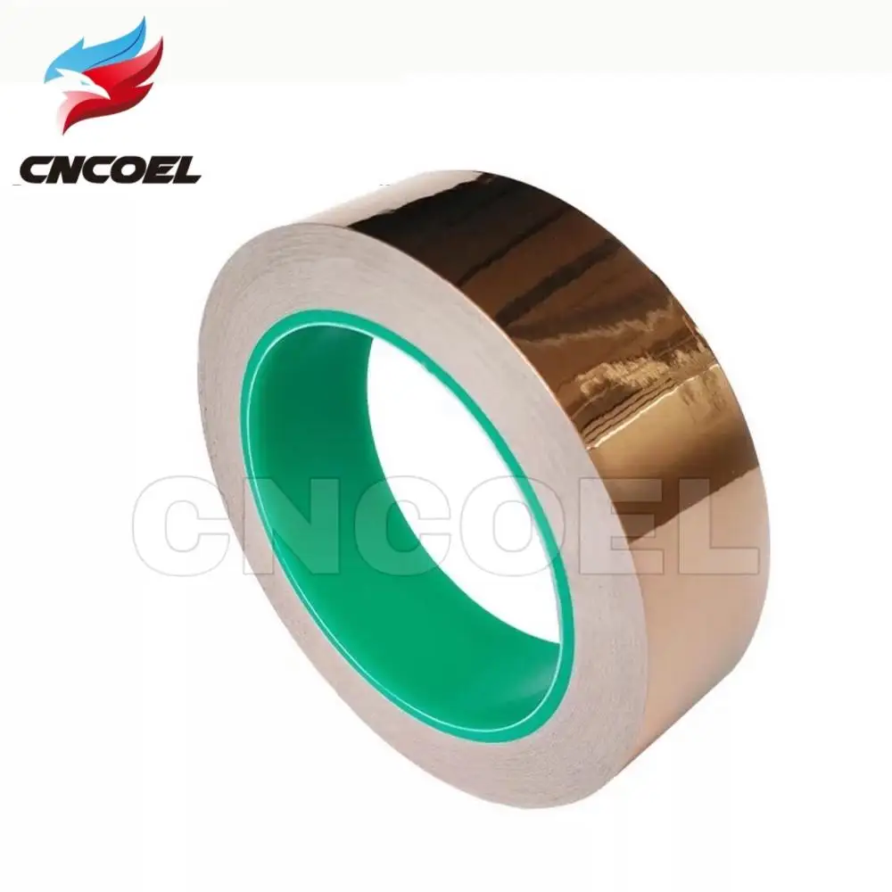

20M Double Sided Conduct Copper Foil Tape Mask Electromagnetic Shielding double side conductive copper foil tape 5/6/8/10mm