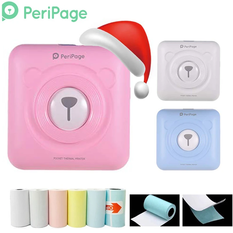 Портативный Bluetooth фотопринтер PeriPage Mini карманный Термопринтер для фотографий