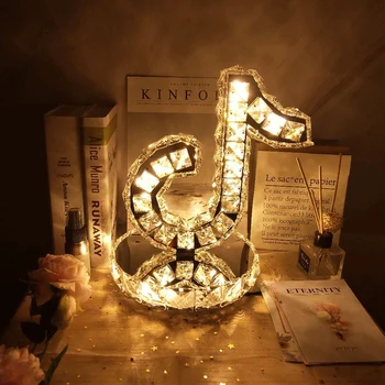 

Modern Crystal Table lamp for bedroom Bed side Luxury table lamp heart moon circle crystal lamp Glass luxury table lamp