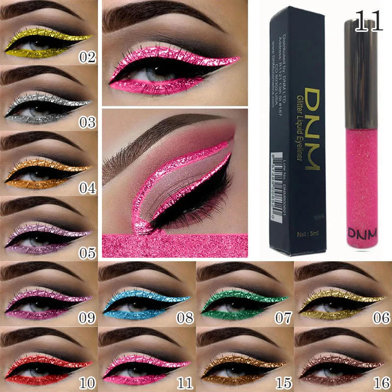 �� 16 Colors Beauty Glitter Eyeliner Waterproof Lasting Bright Shiny Strobe Diamond Liquid Eye Liner Shadow Eye Makeup Pen