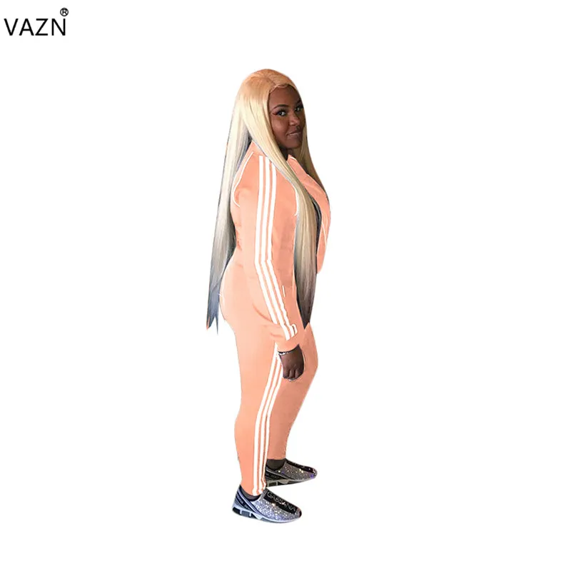 VAZN SN3650 Новая повседневная модная одежда для молодых людей из 2 предметов, одежда с длинными рукавами, топ, группа, длинные штаны, женские спортивные костюмы, комплект из 2 предметов