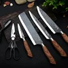 Stainless Steel Kitchen Knives Set Tools Forged Kitchen Knife Scissors Ceramic Peeler Chef Slicer Nakiri Paring Knife Gift Case 3