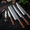 Stainless Steel Kitchen Knives Set Tools Forged Kitchen Knife Scissors Ceramic Peeler Chef Slicer Nakiri Paring Knife Gift Case ► Photo 3/6