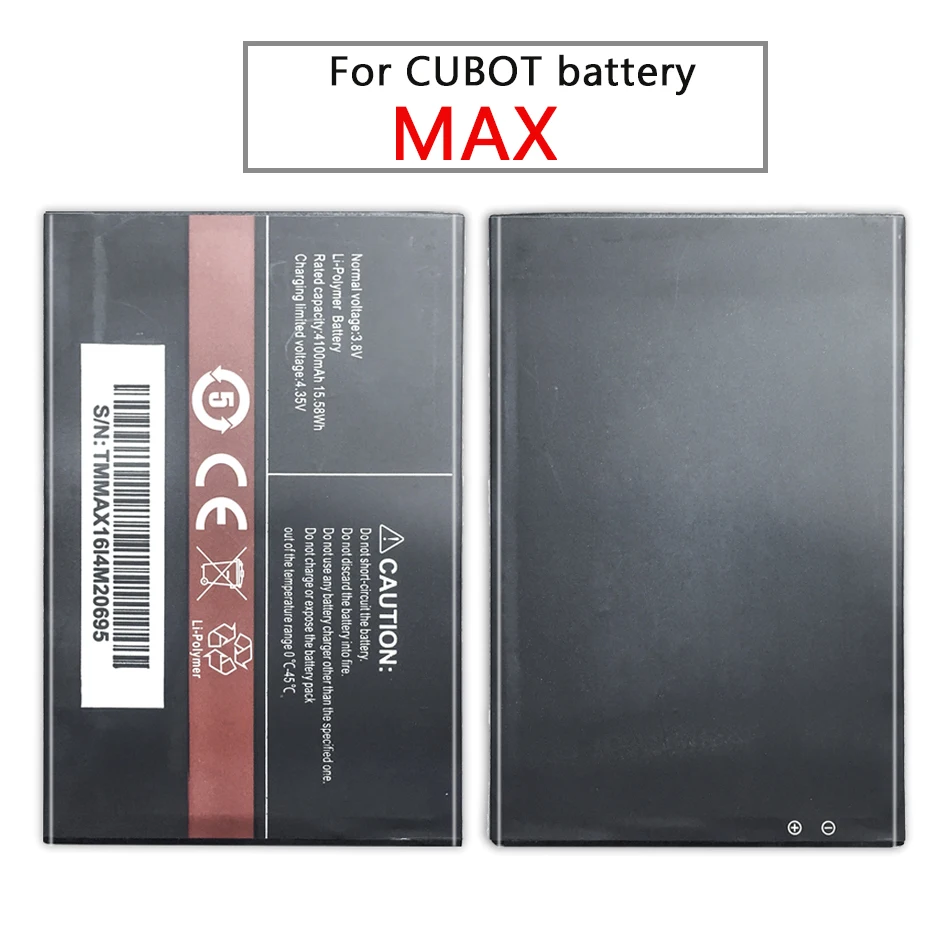 Для CUBOT MAX запасная батарея для мобильного телефона 4100mAh | Мобильные телефоны и