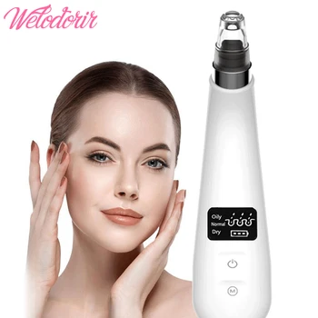 

Blackhead Remover Beauty Face Electric Facial Cleaner Nose Deep Pore Acne Pimple Removal Vacuum Suction Diamond Cleaner Machine