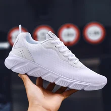 Summer Breathable Mesh Large Size Men's Running Shoes Outdoor Rubber Male Sneakers Fashion Walking Casual Sports Jogging Shoes