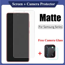 Matte Tempered Glass For Samsung S20 FE A10 A12 A20e A21s A30 A31 A32 A40 A50 A51 A52 A70 A71 A72 M31 M51 M21 Screen Protector