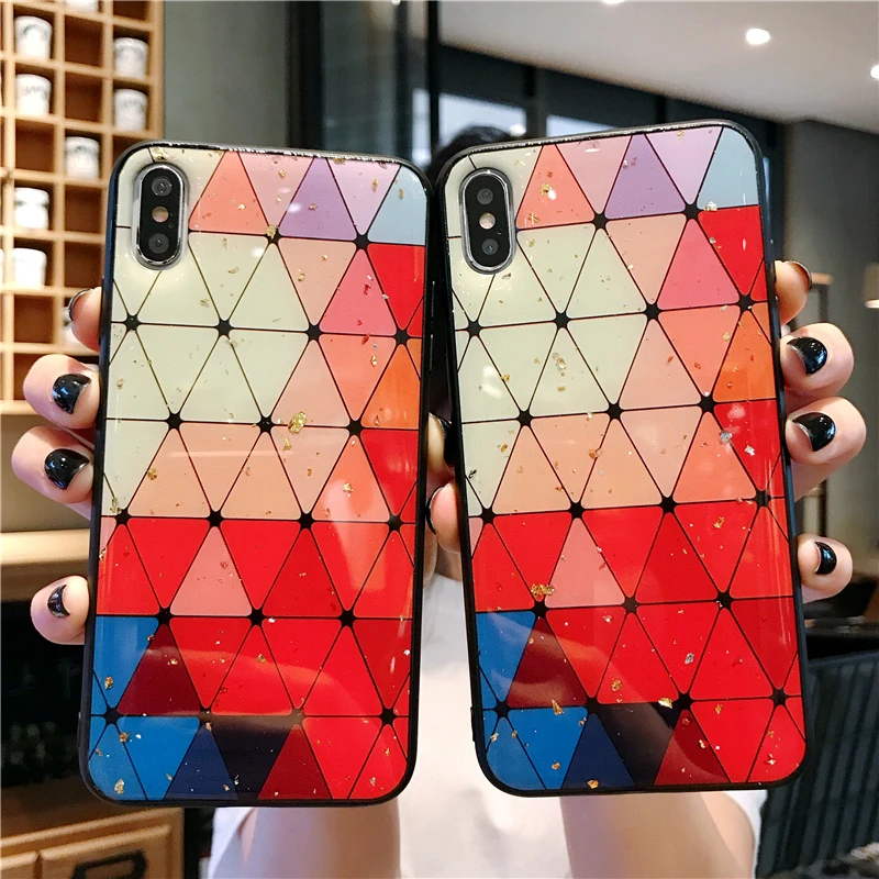 Чехол-накладка для Samsung A6 A7 A8 A9 M21 M31 M30S J2 J3 J4 J6 J7 J8 силиконовый с мраморным