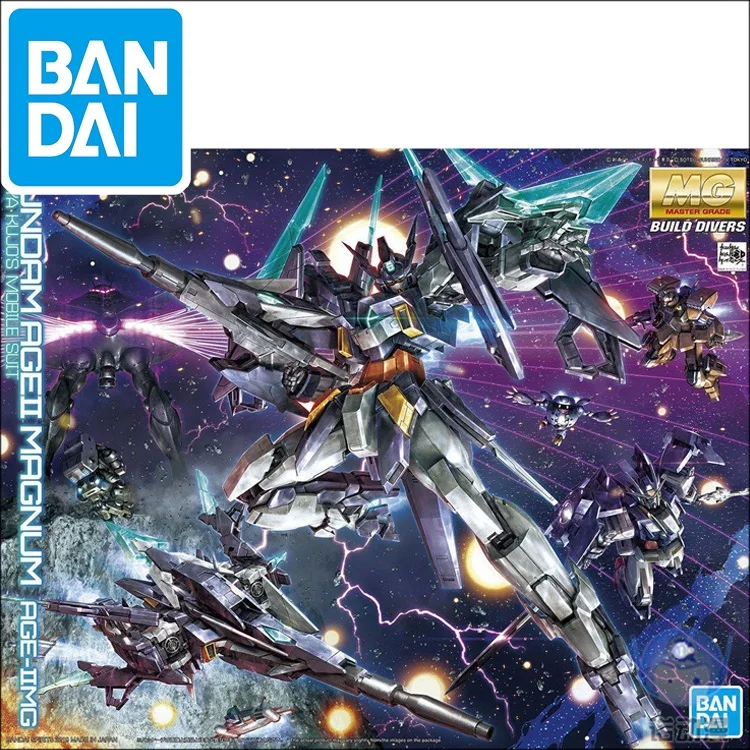 Оригинальная модель Japaness Gundam MG 1/100 возраст II MAGNUM GUNDAM мобильный костюм детские