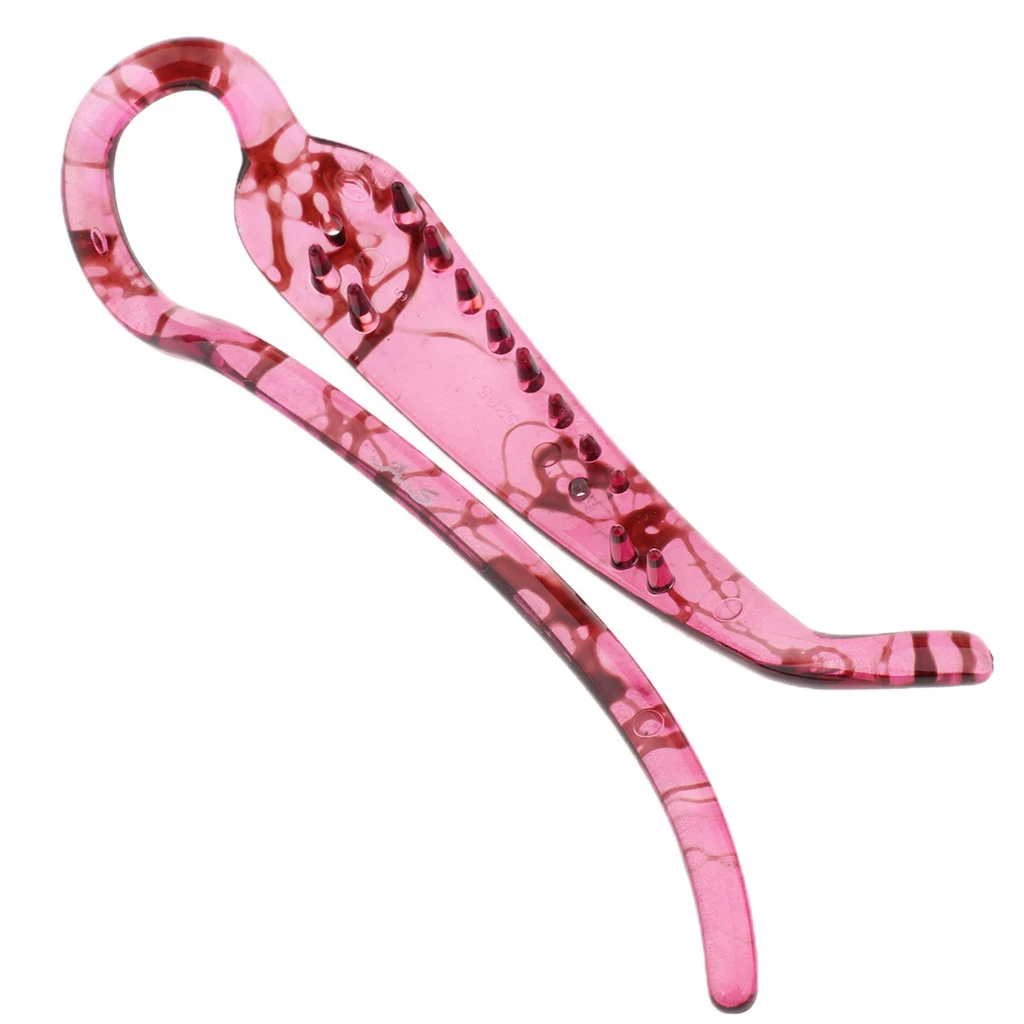 2X Banana Hair Clip Hair Claw Hair Comb - Simple Elegant Design for Long Thin Stick Hair - 11cm / 4.3 inch