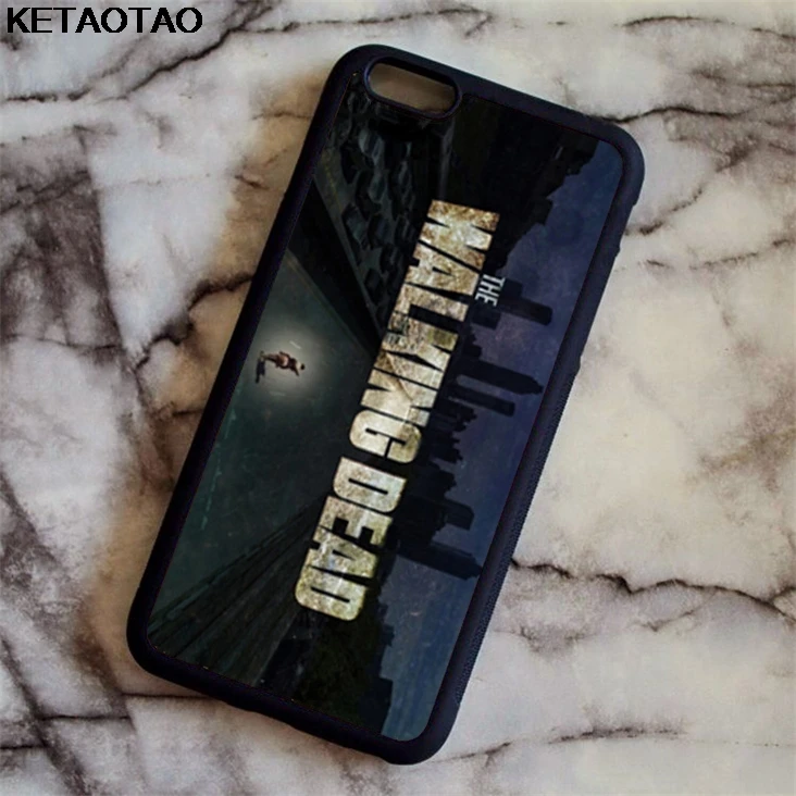Чехол KETAOTAO The Walking Dead Zombie Rick Daryl для samsung galaxy S4 S5 S6 S7 S8 S9 S10 edge Note из мягкого ТПУ резины и силикона - Цвет: Синий