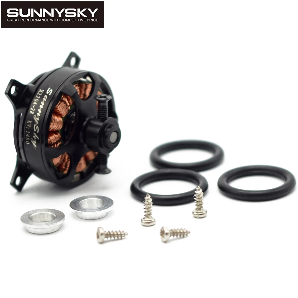 Sunnysky X2204 KV1480/KV1800 2-3S 3 мм бесщеточный двигатель с диаметром вала для