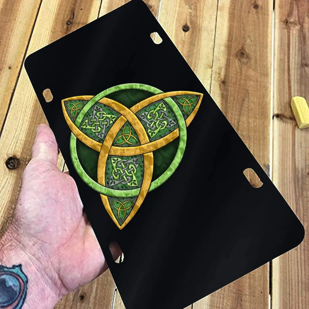 TPSXXY-LP Cool Celtic Trinity Knot Novelty Car 6x12 Aluminum Front Vehicle License Plate Frame Vanity Tag Sign TPSXXY-LP Cool Celtic Trinity Knot Novelty Car 6x12 Aluminum Front Vehicle License Plate Frame Vanity Tag Sign