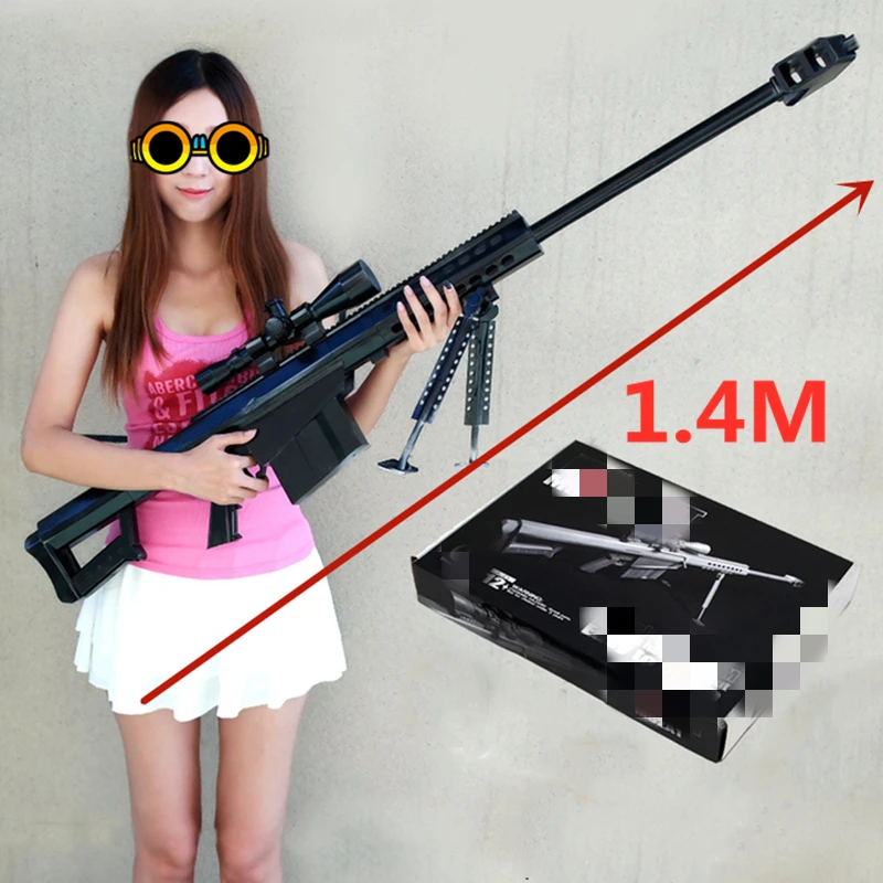 1:1 Scale M82A1 Sniper Rifle 3D Paper Model Cosplay DIY Kit Gun Weapon Military 