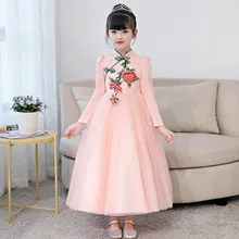 Girls Princess Dress Autumn And Winter Long Children Wedding Dress Boy's Formal Dress Large Childrenswear Costume Chinese-s