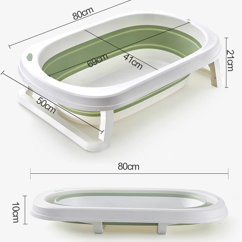 Baby ShowerTubs Multifunctional Folding Bathtub For Children Portable Seatable Reclining Enlarged Plastic Family Kids Bathtub