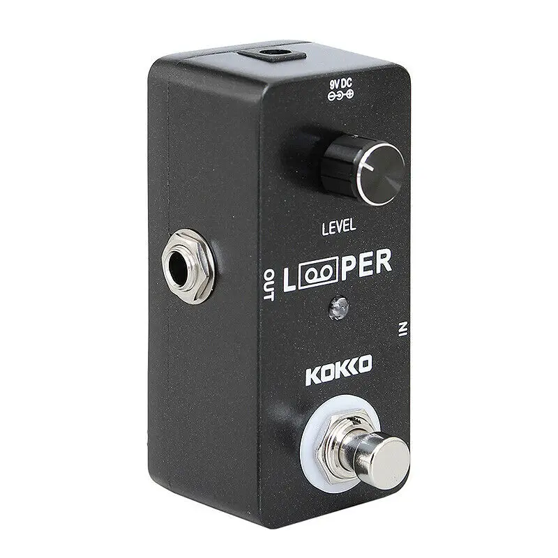 

KOKKO FLP-2D Electric Guitar Pedal Looper 5 Minutes Recording Unlimited Overdubs Musical Instruments Loop Electric Tuner