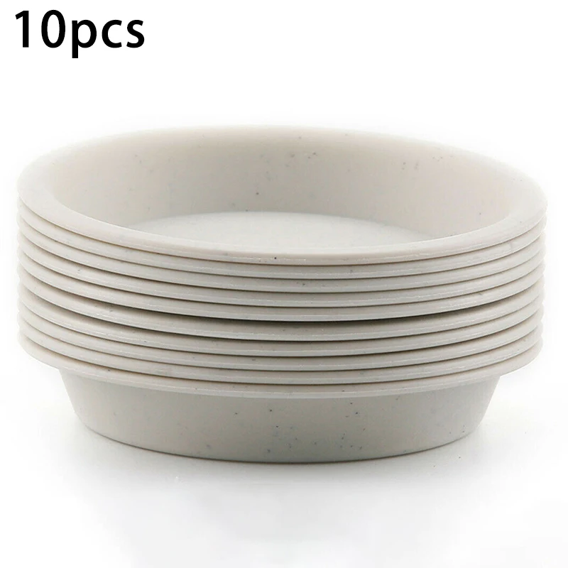 PP Round Succulent Plant Flower Pot Trays Planter Saucer Tray Flat-Side Watering Flowerpot Base flower pots plant saucer flowerpot holder plastic plant saucer 10pcs