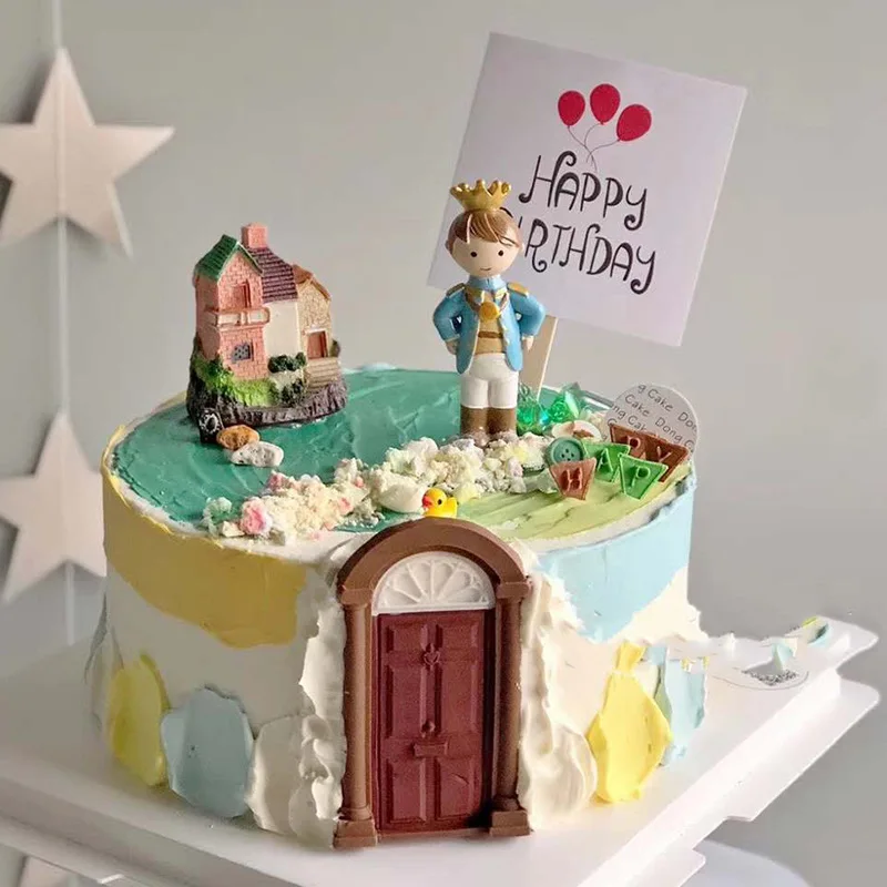 Маленький принц торт Топпер десерт украшения для торта синий мальчик девочка день рождения украшения Дети день прекрасный подарок