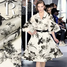 135 см Ширина шелковой органзы метр 14 мм Печатная китайская шелковая ткань микро-перспективная ткань для платья оптом шелковая ткань