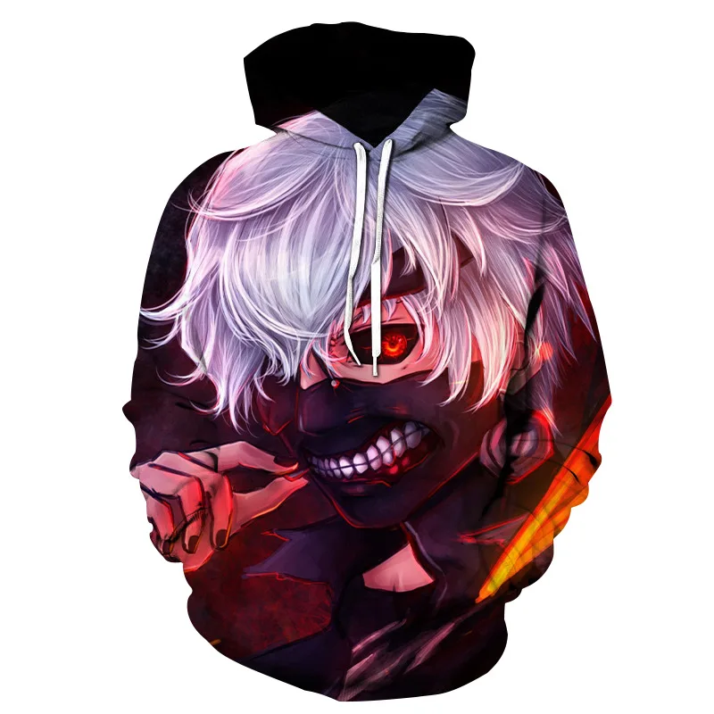 Tokyo Ghoul 3D толстовки с капюшоном для мужчин/wo мужчин аниме Kaneki Кен принт японская