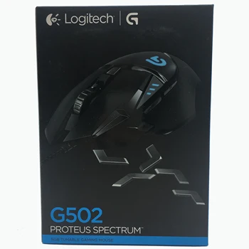 

100% genuine English packaging Logitech G502 RGB LED Proteus Spectrum Tunable Laser Gaming mouse USB Wired 12000DPI Gamer mice