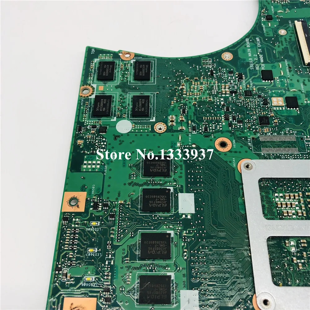 Greatest  For ASUS K551L K551LB K551LN S551L S551LB R553L S551LN Laptop Motherboard S551LB Mainboard i7-4500U